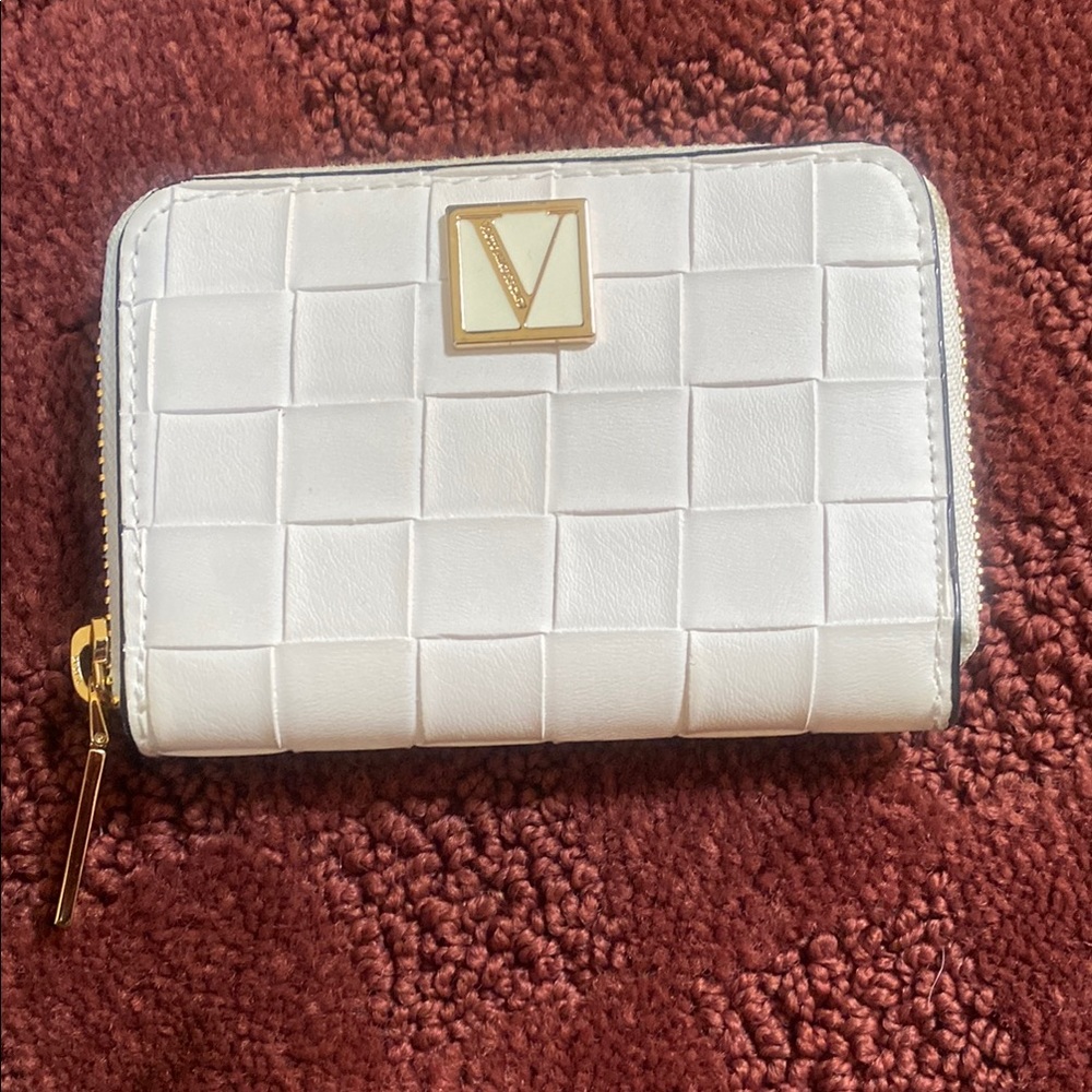Victoria's Secret White and Gold Quilted Wallet